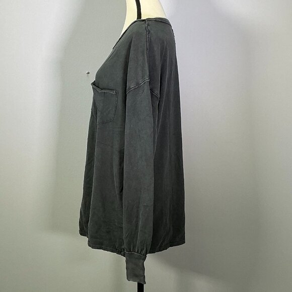 Free People Fade Into You Women's Size S Metal Stiletto Shirt NWT - Picture 4 of 7